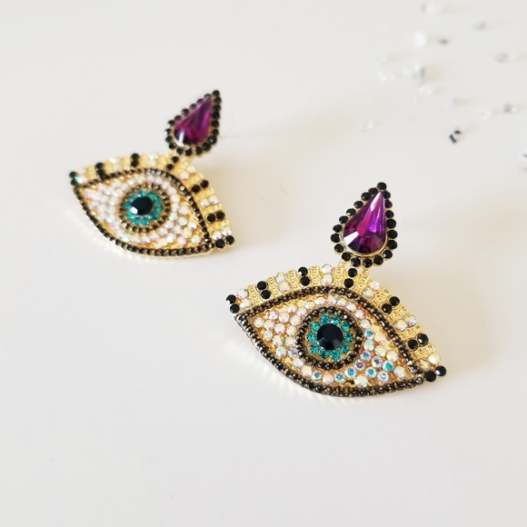 Sage Refinery Jewelry - Evil Eye Festival Statement Earrings